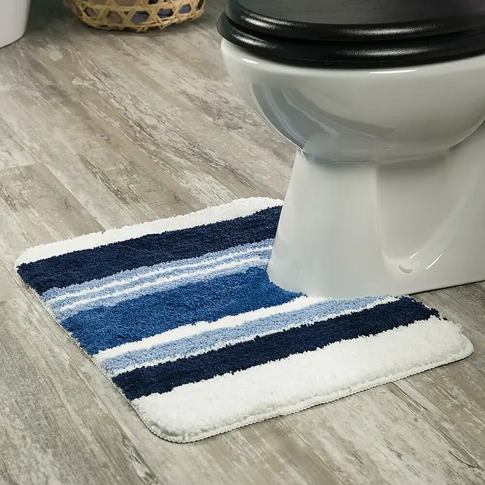 Sealskin Toiletmat Soffice - 60 x 50 cm, Blauw, 100% Polyester - Sfeeropname