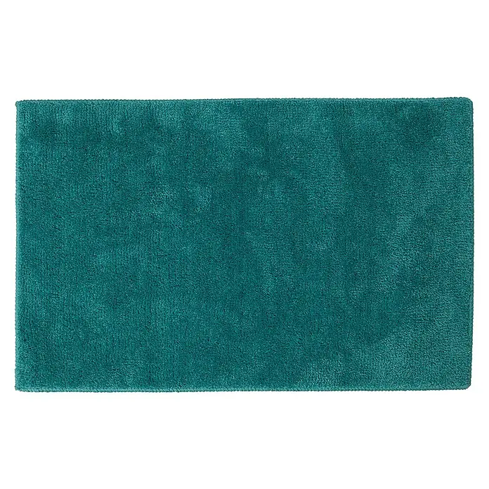 Sealskin Badkamermat Doux - 80 x 50 cm, Aqua, 100% Polyester - Bovenaanzicht