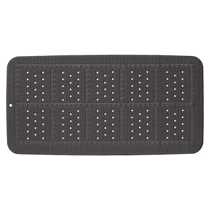 Sealskin Mat voor badkuipen Unilux - 70 x 35 cm, Kunststof, Antraciet - Bovenaanzicht
