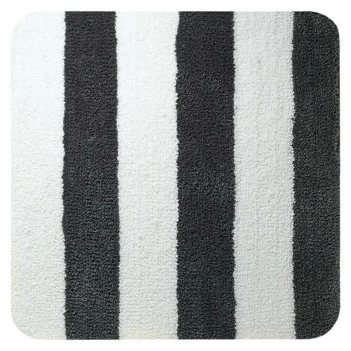 Sealskin Badkamermat Linje - 60 x 60 cm, Grijs, 100% Polyester - Bovenaanzicht
