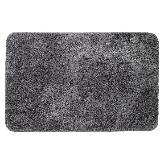Sealskin Badkamermat Angora - 90 x 60 cm, Grijs, 100% Polyester - Bovenaanzicht