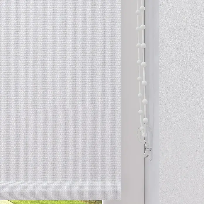 Verdunkelungsrollo - B x H: 40 x 190 cm, Schneeweiß - Detailaufnahme