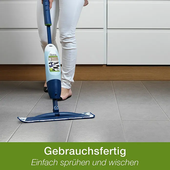 Bona Fliesen- & Laminatreiniger - 0,85 l, Sprühreiniger-Kartusche - Anwendungsbeispiel