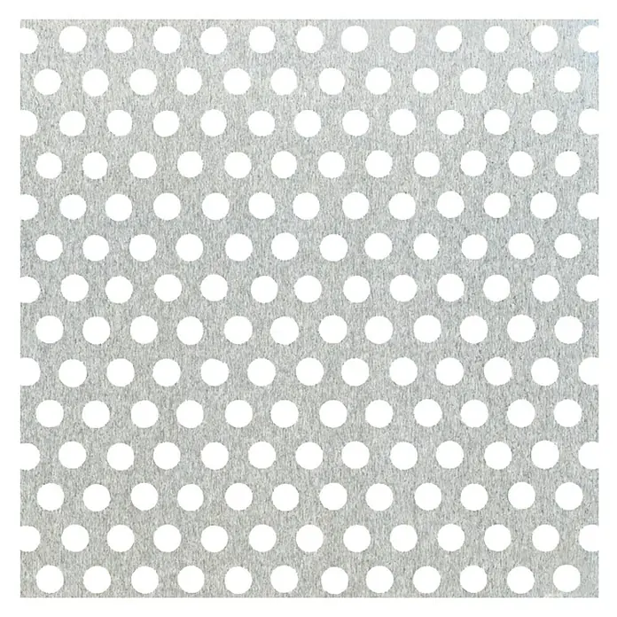 Chapa perforada de círculos - 500 x 250 mm, Espesor: 0,8 mm, Aluminio