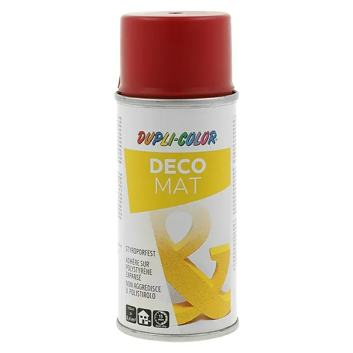 Dupli-Color Deco Mat Acryl-Lackspray RAL 3000 - Feuerrot, 150 ml, Matt - Vorderansicht