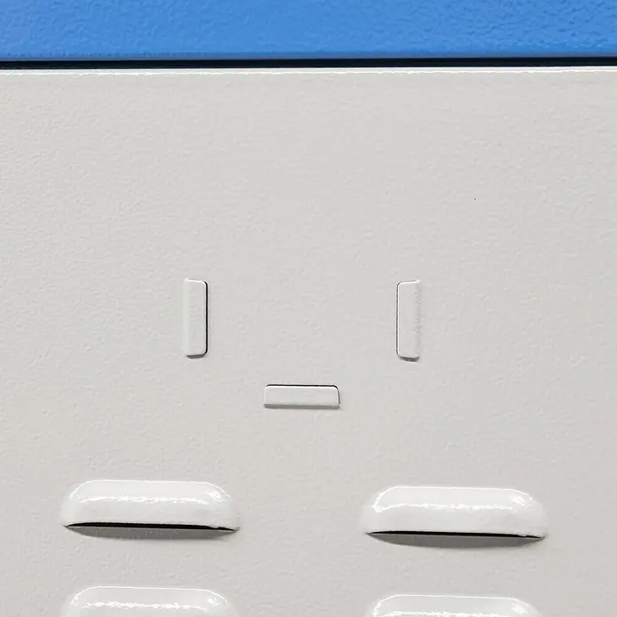 Güde Garderobenschrank TYP GS 2 - L x B x H: 50 x 60 x 177,5 cm, Blau/Grau - Detailaufnahme