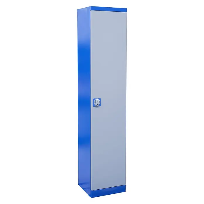 Güde Werkzeugschrank Typ A - 37,5 x 38 x 193 cm, Blau/Grau - Diagonale Ansicht