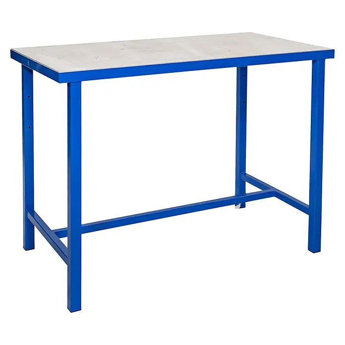 Güde Werkbank P 1200 S - L x B x H: 60 x 119 x 85 cm, Blau - Diagonale Ansicht
