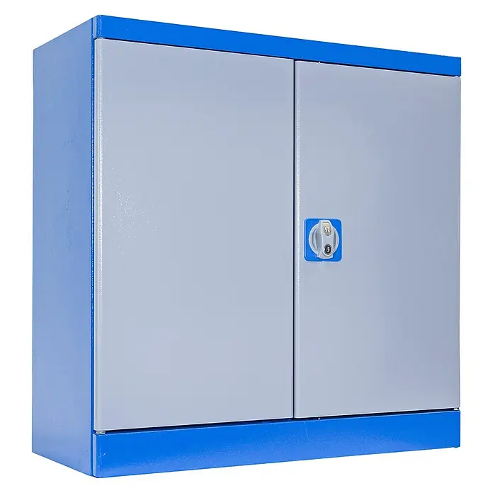 Güde Werkzeugschrank Typ B1 - 38 x 78 x 80 cm, Blau/Grau - Diagonale Ansicht