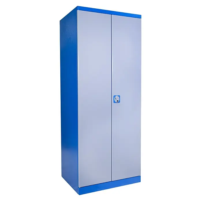Güde Werkzeugschrank Typ BG - 58 x 78 x 193 cm, Blau/Grau - Diagonale Ansicht