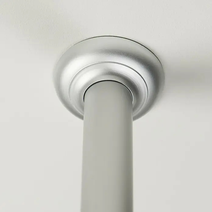 Sealskin Douchegordijnstang Plafondsteun Seallux - Diameter: 28 mm, Mat Aluminium - Close-up