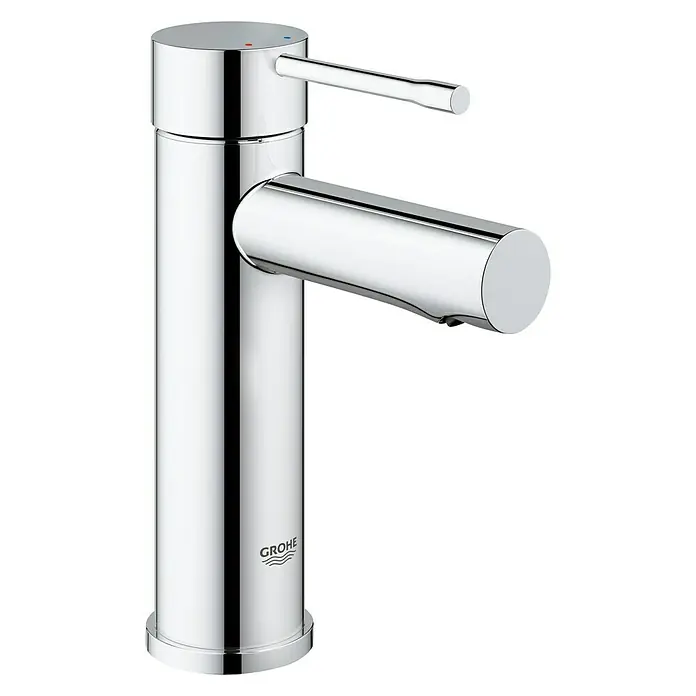 Grohe Essence New Waschtischarmatur S-Size - Ohne Zugstange, Chrom - Rechte Seitenansicht