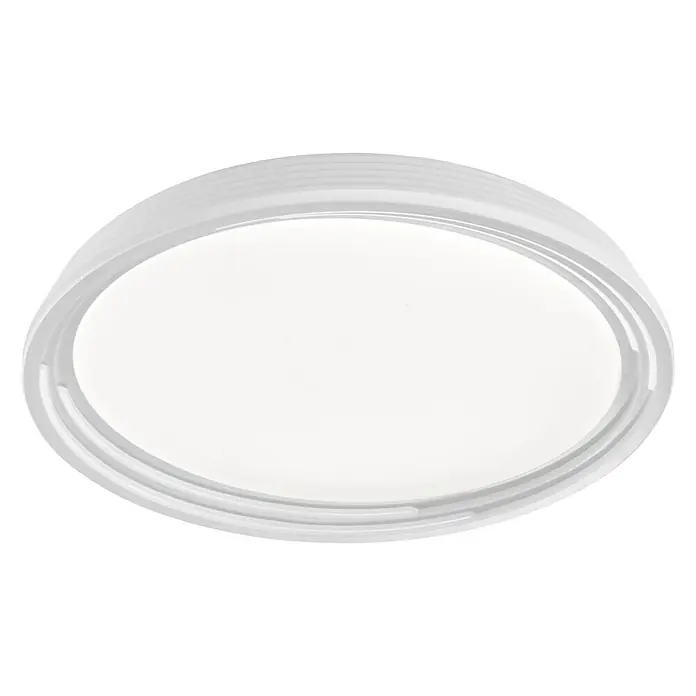 Honsel Leuchten Deckenleuchte rund Dua - 22 W, Ø x H: 430 mm x 7,5 cm, Weiß - Ansicht von unten