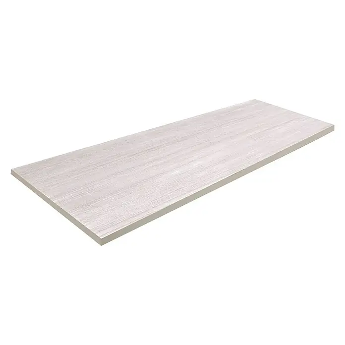 Wandfliese Layers Base Gris - 30 x 90 cm, Grau, Matt - Diagonale Ansicht
