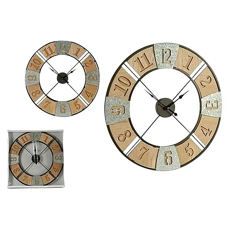 Reloj de pared redondo rústico
