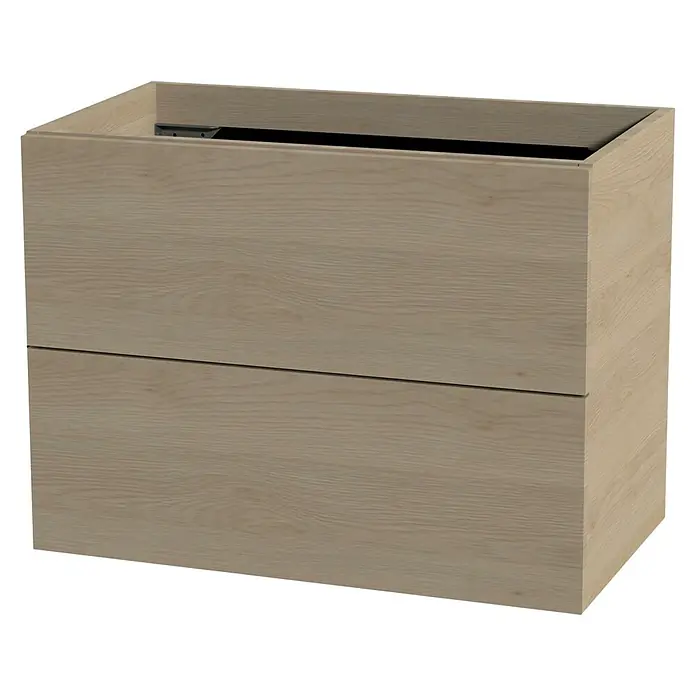 Tiger Studio Wastafelonderkast - l x b x h: 45 x 79,7 x 60 cm, Naturel Eiken - Diagonaal zicht