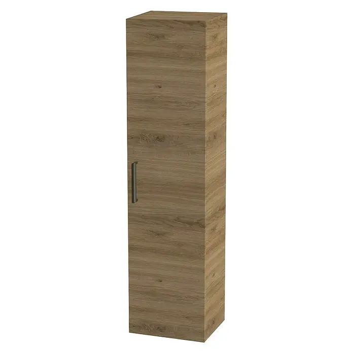 Tiger Studio Hoge kast - 40 x 35 x 160 cm, Chalet Eiken - Diagonaal zicht