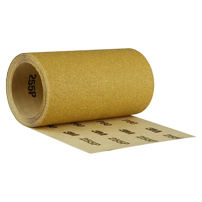 3M Schuurpapier - Korreling: 80, 115 mm x 2,5 m - Diagonaal zicht