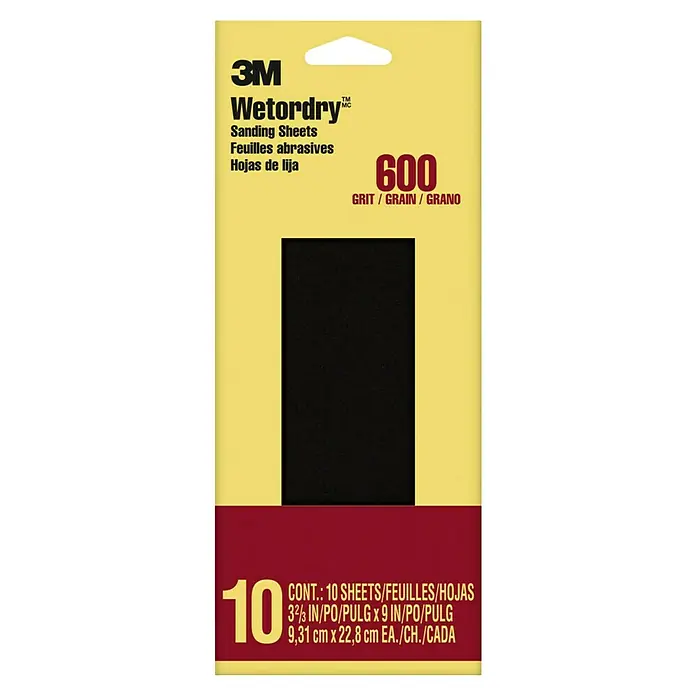 3M Schuurpapier Wetordry™ - Korreling: 600 - Vooraanzicht