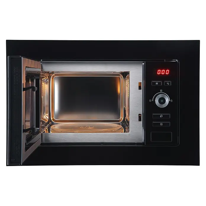 Respekta Einbau-Mikrowelle Lara MW 733 - Max. Leistung: 700 W, 17 l, Schwarz - Vorderansicht
