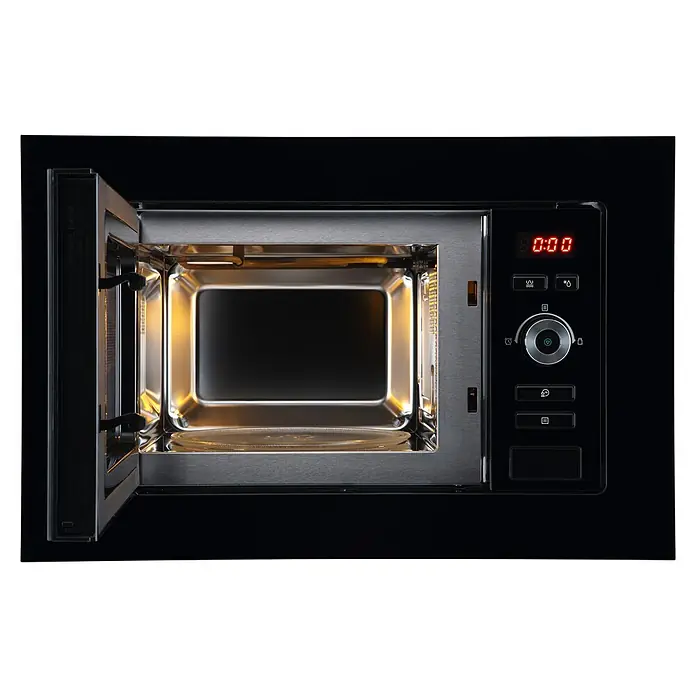 Respekta Einbau-Mikrowelle Jana MW 800G - Max. Leistung: 800 W, 20 l, Schwarz - Vorderansicht