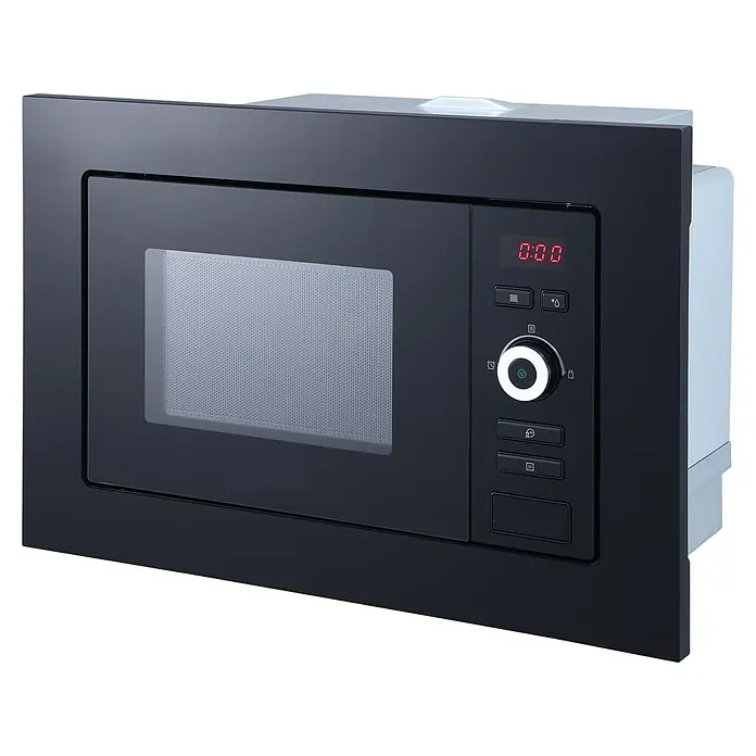 Respekta Einbau-Mikrowelle Lara MW 733 - Max. Leistung: 700 W, 17 l, Schwarz - Diagonale Ansicht