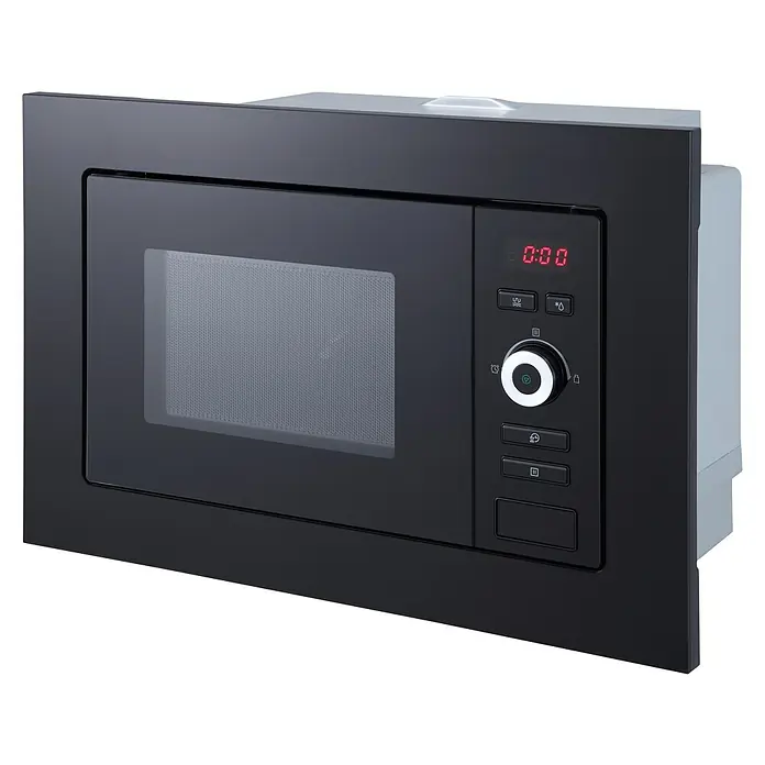 Respekta Einbau-Mikrowelle Jana MW 800G - Max. Leistung: 800 W, 20 l, Schwarz - Diagonale Ansicht