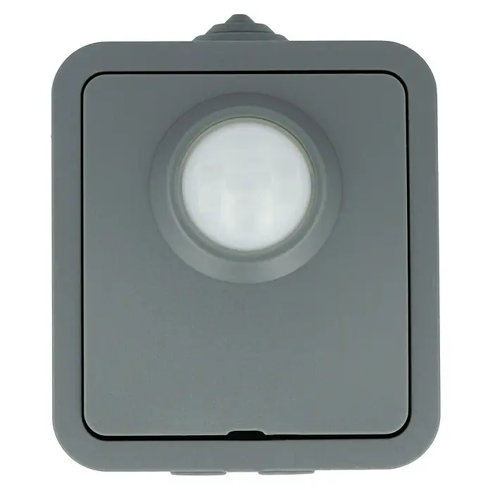 Voltomat Blueline Sensor-Schalter - Grau, 1-fach, Aufputz, IP54 - Vorderansicht