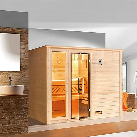 Weka  Massivholzsauna Bergen 3 GTF
