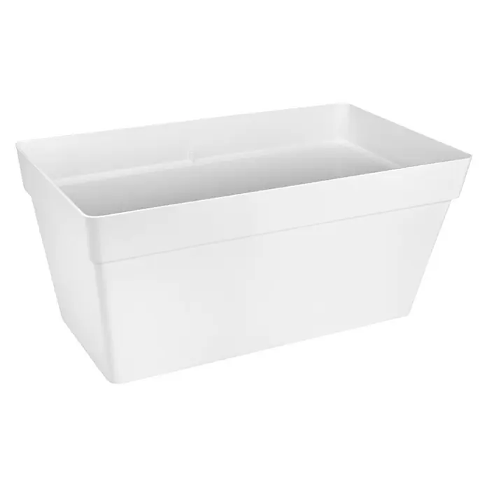 Elho Loft Urban Plastična žardinjera - Vanjska dimenzija (D x Š x V): 70 x 35 x 32 cm, Plastika, Bijele boje - Pogled sprijeda