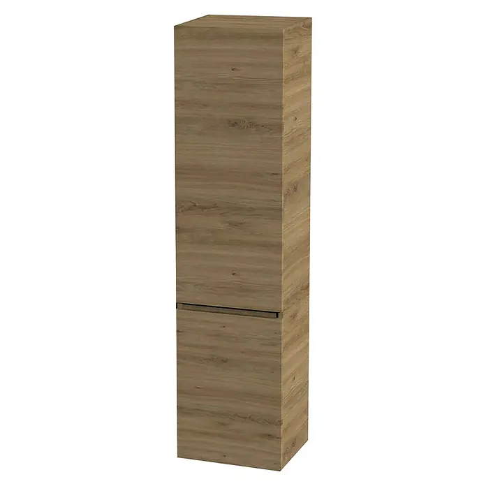 Tiger Loft Hoge kast - 40 x 35 x 160 cm, Chalet Eiken - Diagonaal zicht