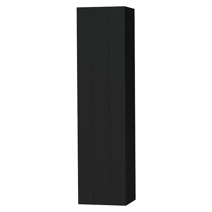 Tiger Maryport Hoge kast - 40 x 35 x 160 cm, Mat Zwart - Diagonaal zicht