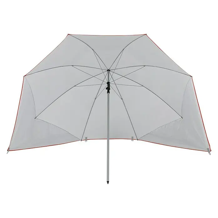 Sonnenschirm - Durchmesser: 160 cm, Rot - Diagonale Ansicht