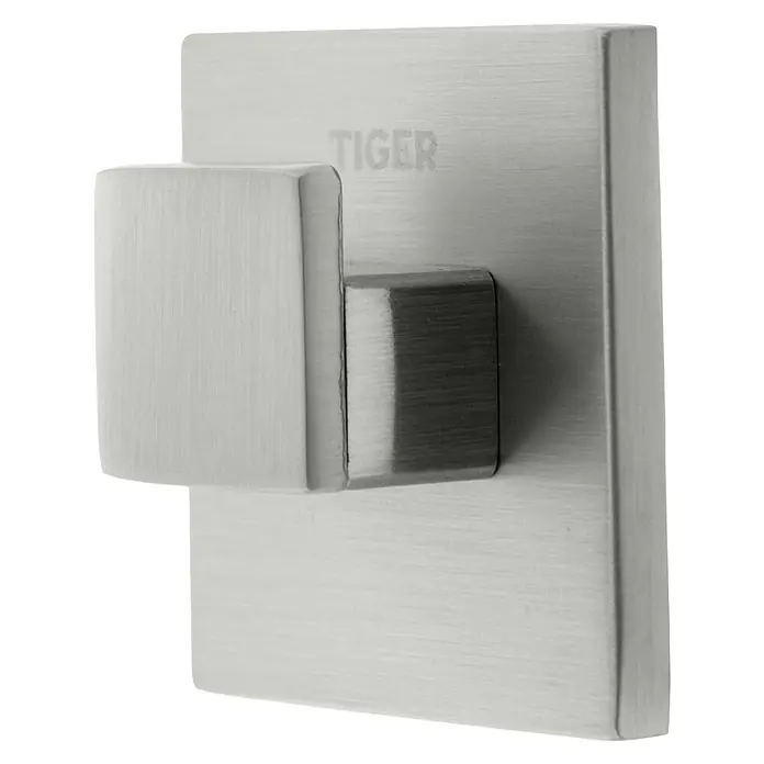 Tiger Items Handdoekhaak - Geborsteld RVS - Diagonaal zicht