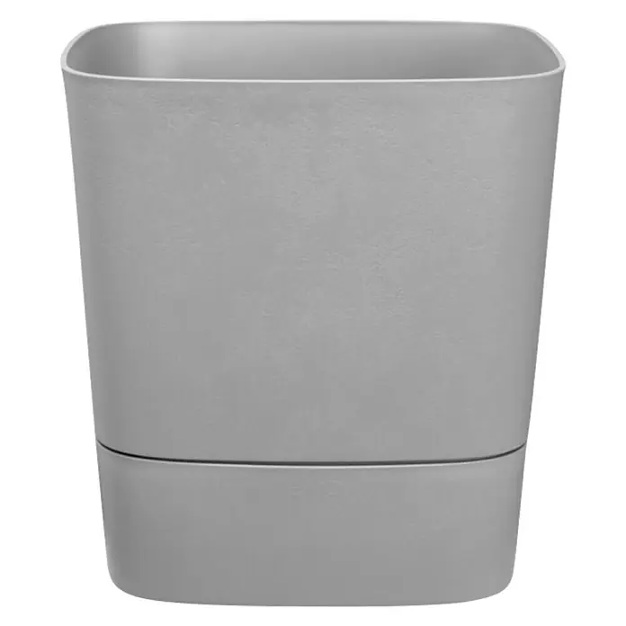 Elho Maceta para planta Greensense - Dimensiones externas (Ø x Al): 30 cm x 30 m, Plástico, Gris claro - Vista frontal
