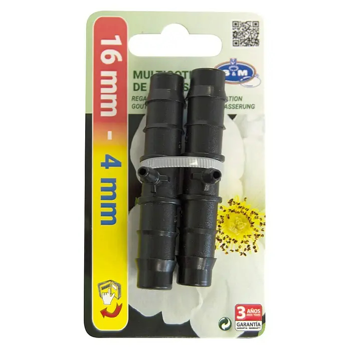 Pieza T Goteo - Diámetro: 4 mm, 2 ud. - Vista frontal
