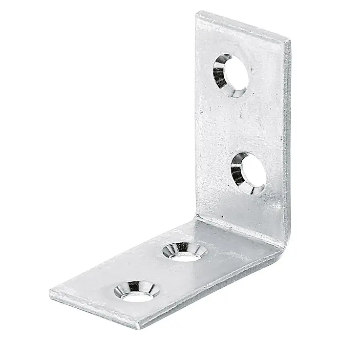 Stabilit Starker Winkel - 40 x 20 x 40 mm, Stärke: 3 mm, 1 Stk., Verzinkt - Diagonale Ansicht
