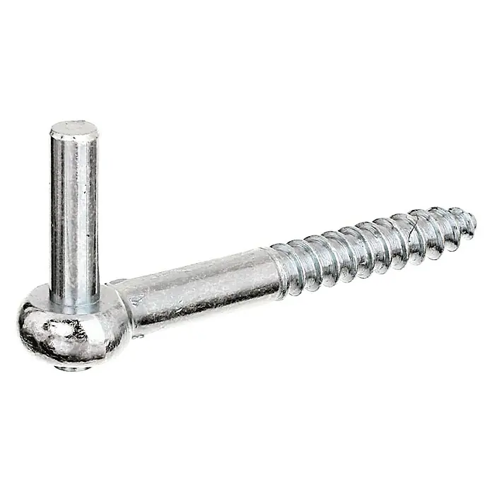 Stabilit Gozne roscado - Largo: 110 mm, Diámetro mandril: 10 mm, Altura del mandril: 35 mm, Zincado - Vista angular
