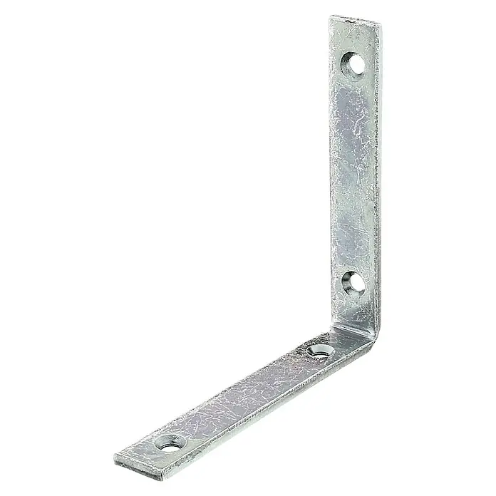 Stabilit Starker Winkel - 120 x 20 x 120 mm, Stärke: 3 mm, 1 Stk., Verzinkt - Diagonale Ansicht