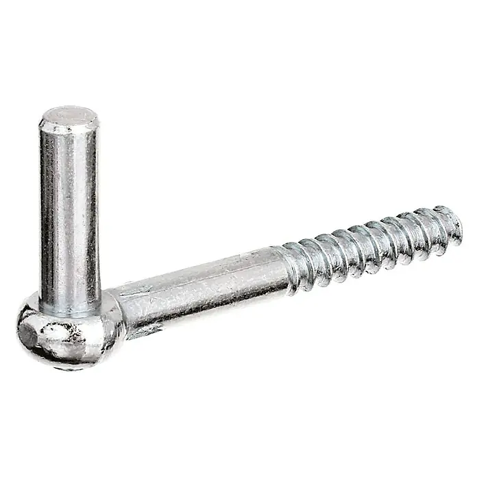 Stabilit Gozne roscado - Largo: 110 mm, Diámetro mandril: 13 mm, Altura del mandril: 45 mm, Zincado - Vista angular
