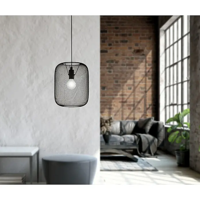 Eglo Wrington Pendelleuchte - 60 W, Schwarz, 300 mm - Stimmungsaufnahme