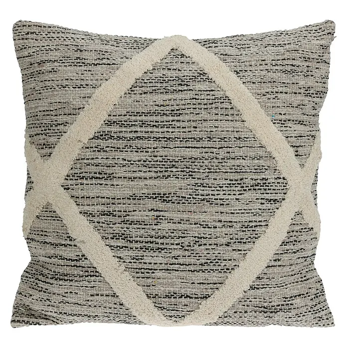 Cojín Mali - Gris, An x Al: 45 x 45 cm, 100% algodón - Vista frontal
