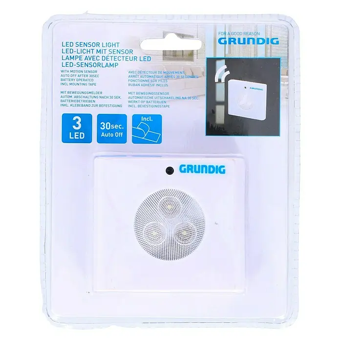 Luz de noche LED Night motion - L x An x Al: 1,1 x 6 x 7,5 cm - Vista frontal