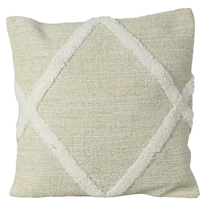 Cojín Mali - Beige, An x Al: 45 x 45 cm, 100% algodón - Vista frontal