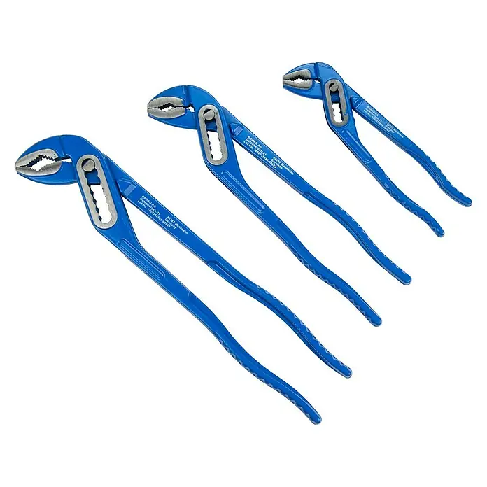Alpha Tools Wasserpumpenzangen-Set - 3 -tlg., AHS-Stahl - Vorderansicht
