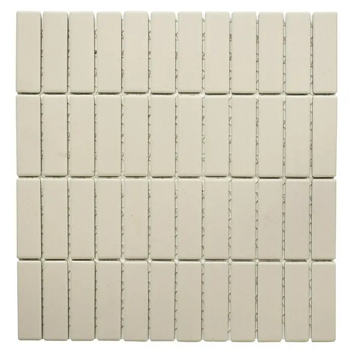 Mosaikfliese Uni CU ST 041 - 29,7 x 29 cm, Beige, Matt - Ansicht von oben