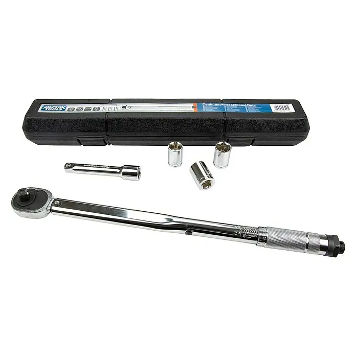 Alpha Tools Drehmomentschlüssel - 5 -tlg., 28 - 210 Nm, ½″ - Diagonale Ansicht