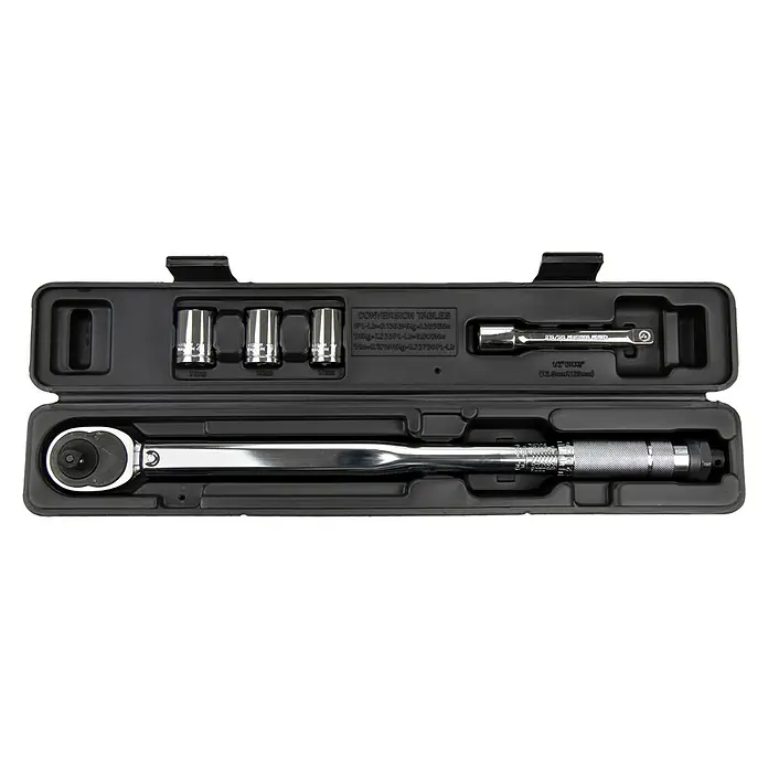 Alpha Tools Drehmomentschlüssel - 5 -tlg., 28 - 210 Nm, ½″ - Ansicht von oben