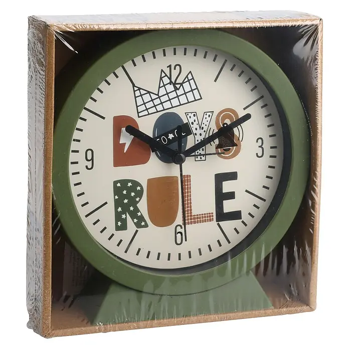 Reloj de pared Infantil - Multicolores, 15 x 15 cm - Vista angular