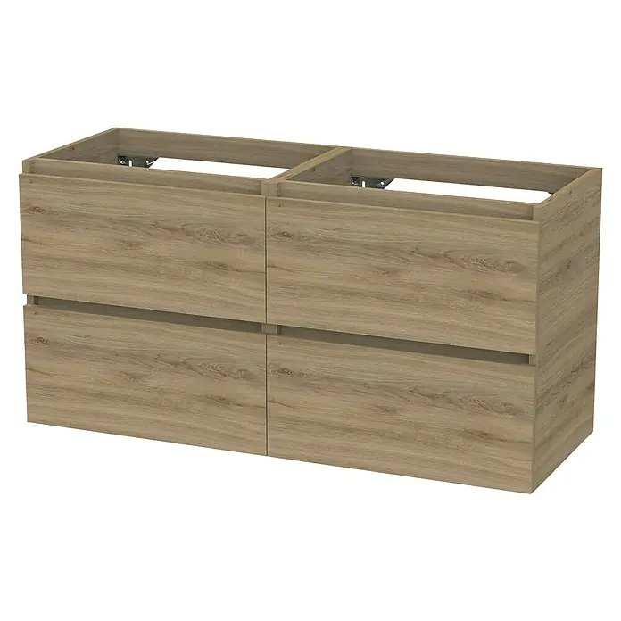 Tiger Loft Wastafelonderkast - l x b x h: 45 x 119,4 x 60 cm, Chalet Eiken - Diagonaal zicht